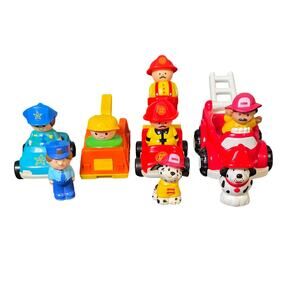 Little People Vintage Lot of 90's Fisher Price & Vehicles figurine toys